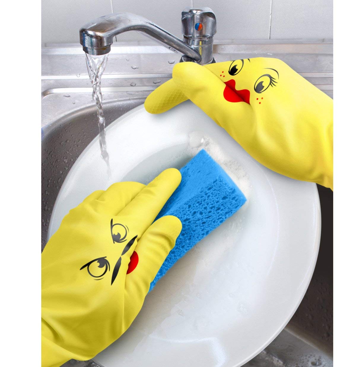 Hand-Puppet Dish Gloves