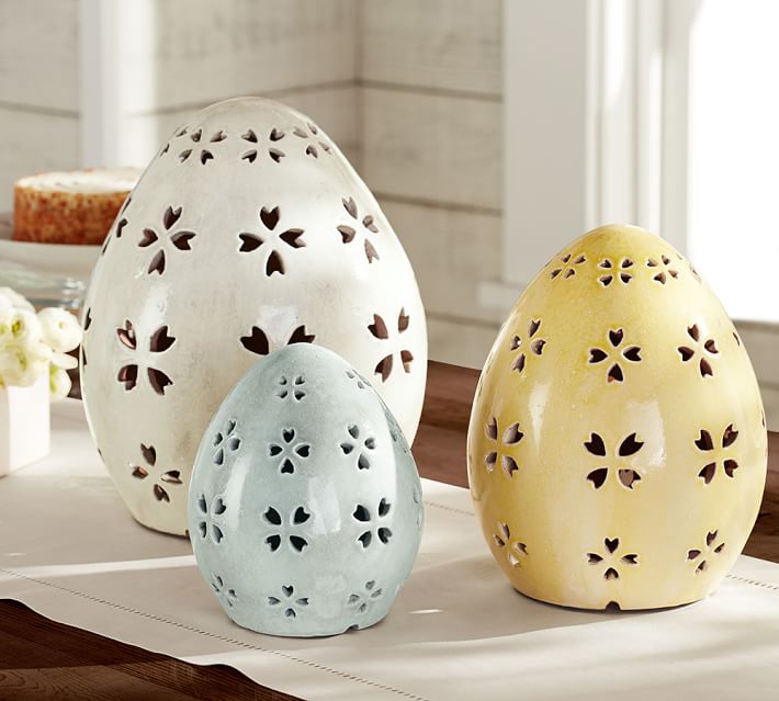 Handcrafted Pierced Terra Cotta Eggs