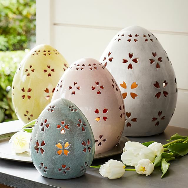 Handcrafted Pierced Terra Cotta Eggs