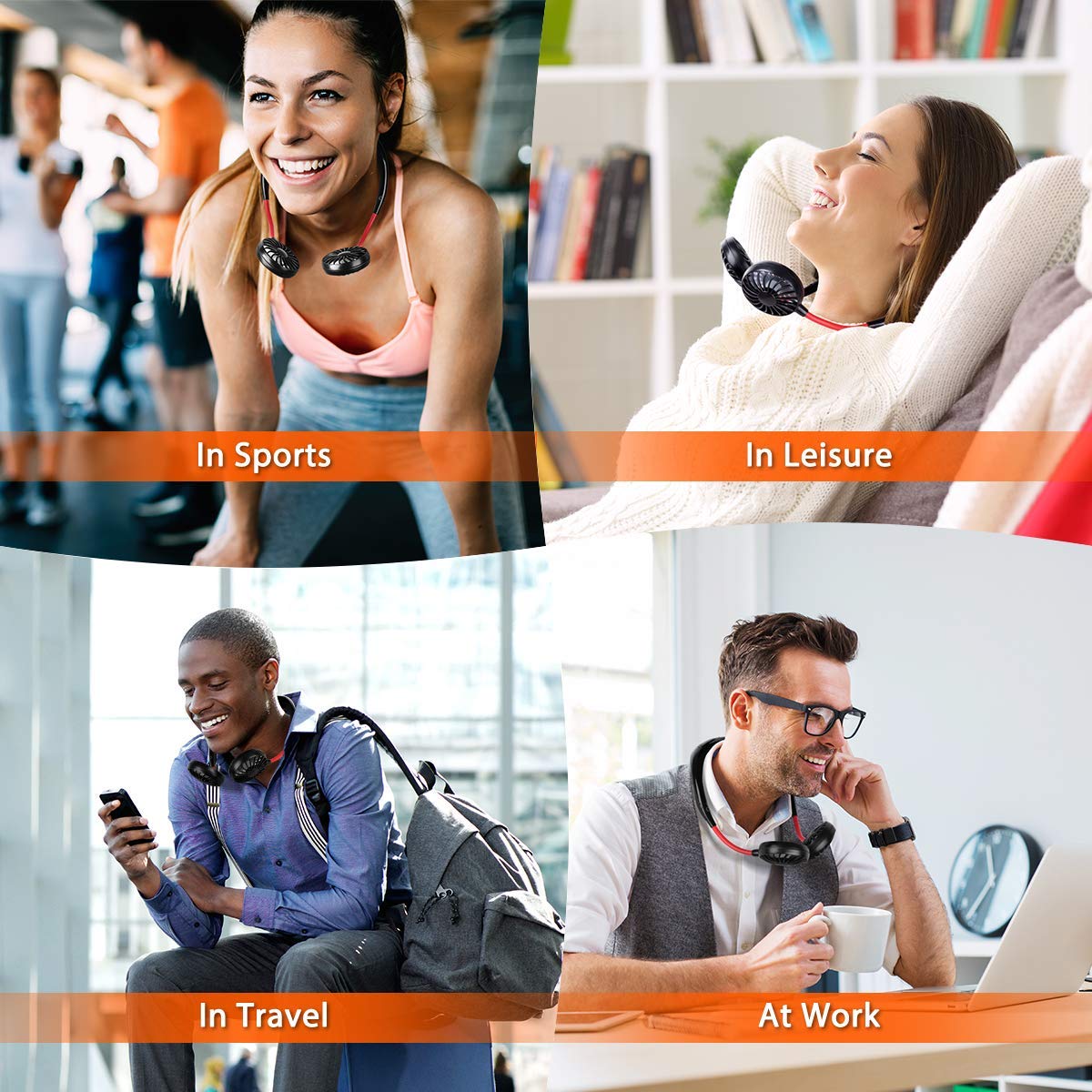  Hands Free Portable Fan