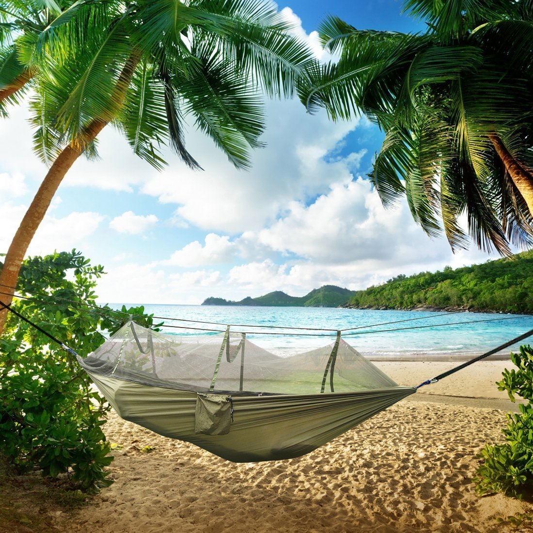 Hanging Bed With Mosquito Net 