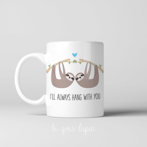 Hanging Sloths Coffee Mug