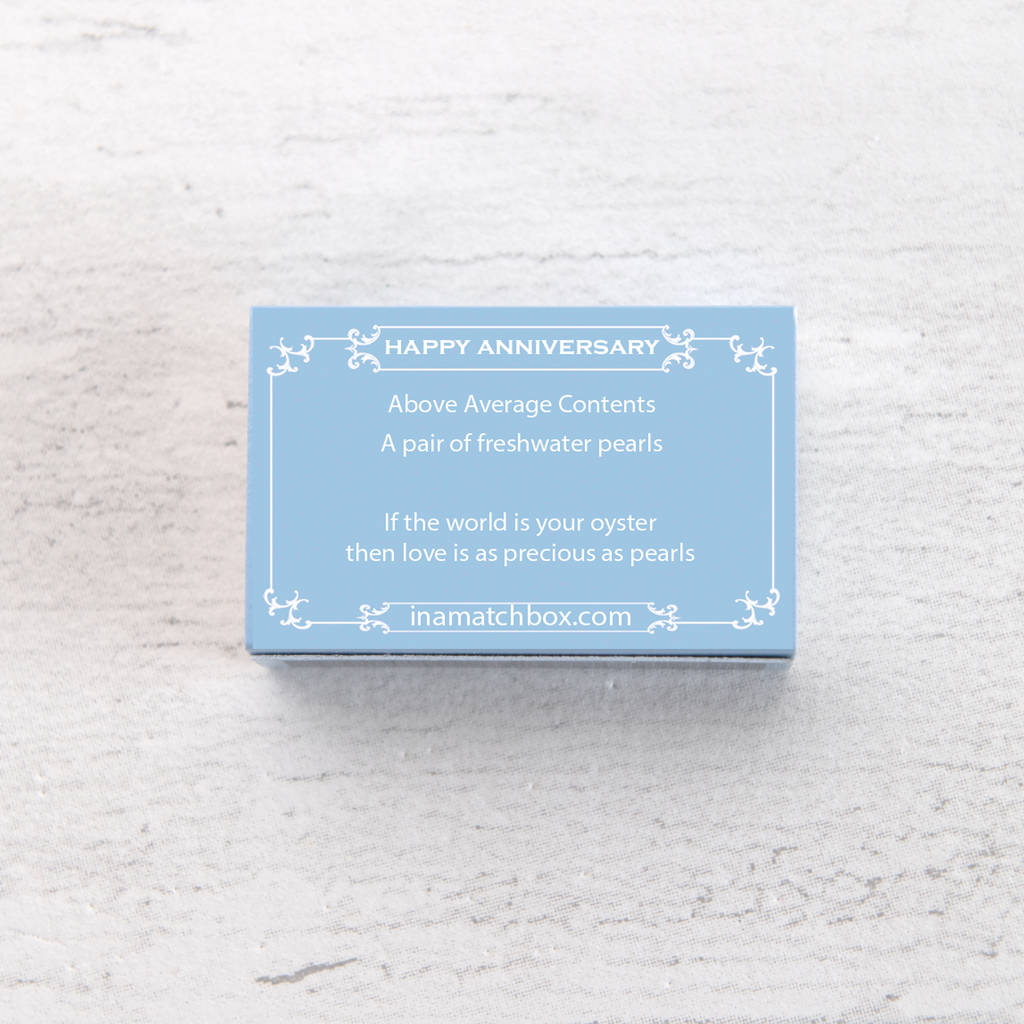 Happy Anniversary Message And Freshwater Pearls Gift