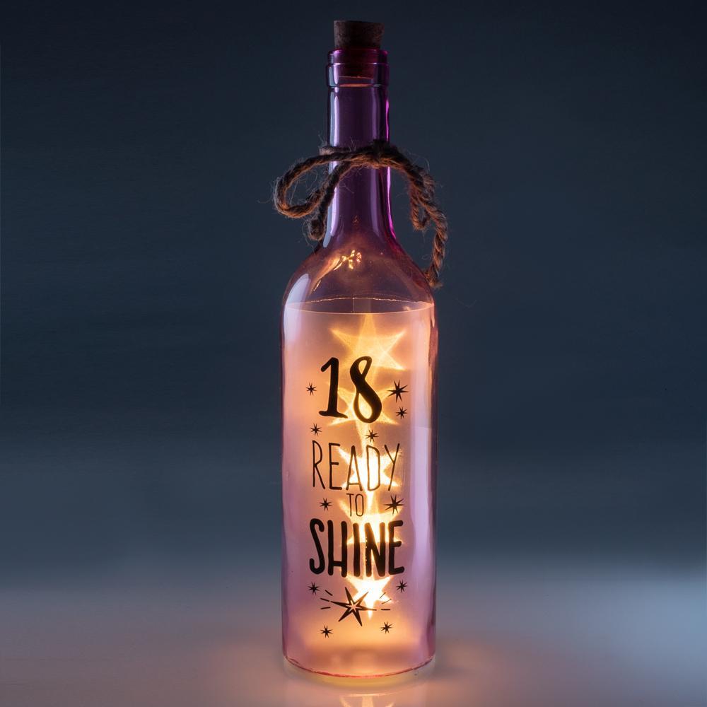 Happy Birthday Light Up Wishing Bottle