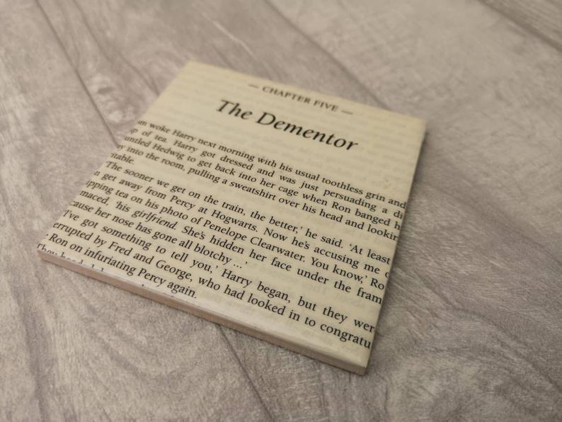 Harry Potter Book Page Tile Coasters