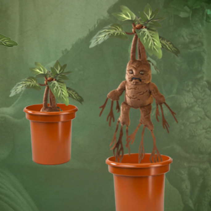 harry potter mandrake electronic interactive plush