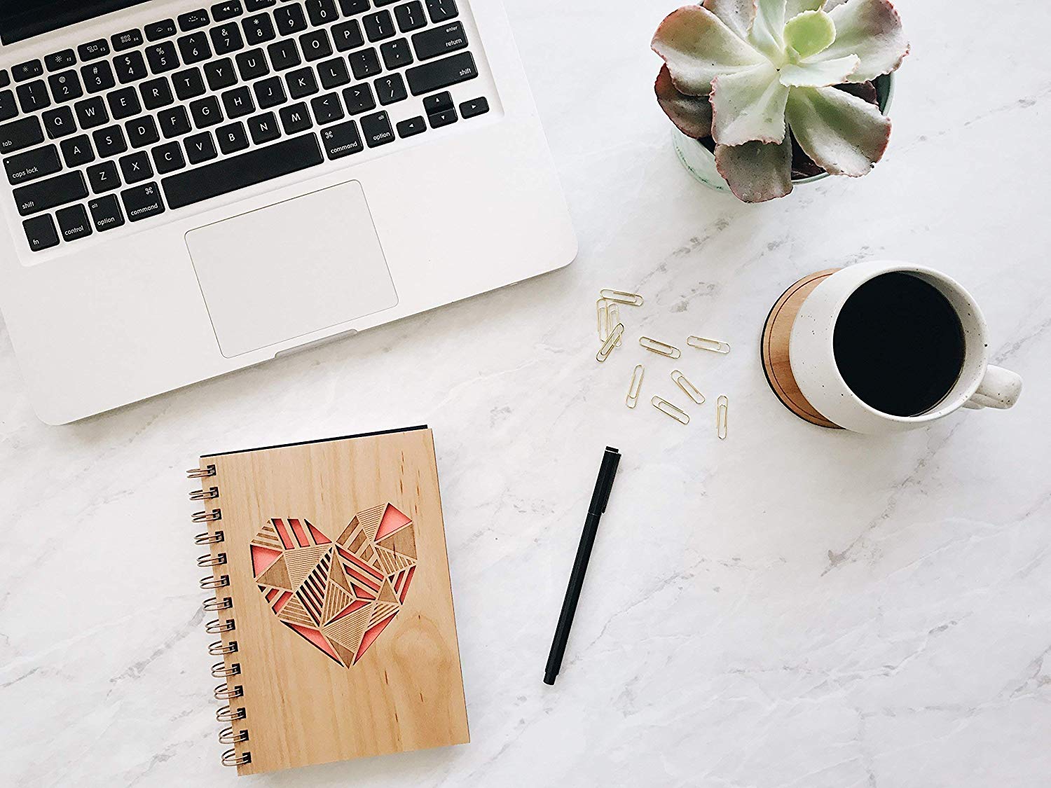 Heart Laser Cut Wooden Journal
