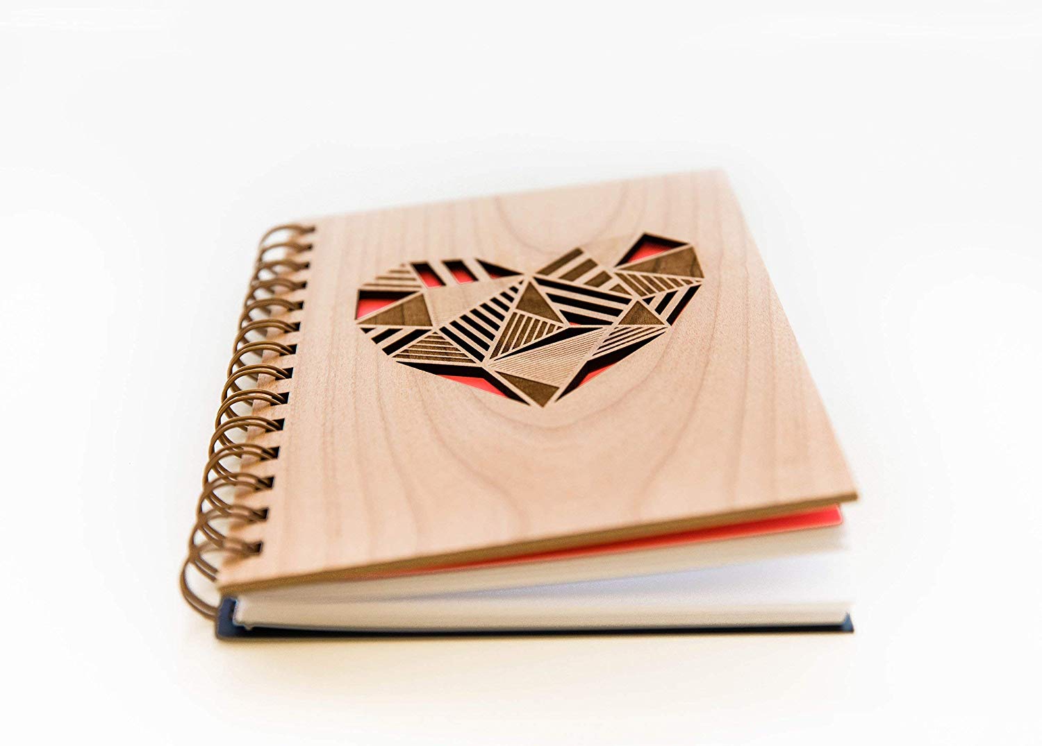 Heart Laser Cut Wooden Journal