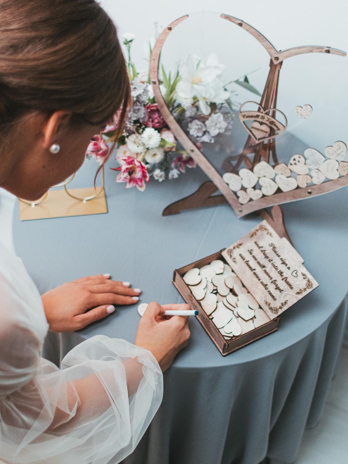 Hearts Wedding Guest Book