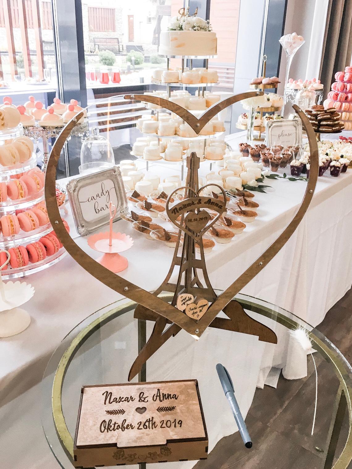  Hearts Wedding Guest Book