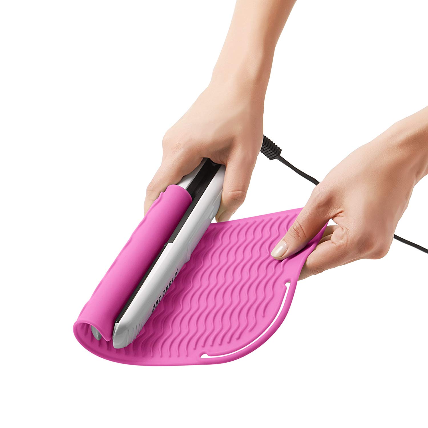 Heat Resistant Silicone Travel Mat for Curling Irons and Flat Irons