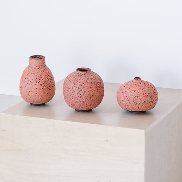 Heather Rosenman Coral Lava Vases