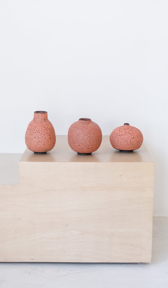 Heather Rosenman Coral Lava Vases