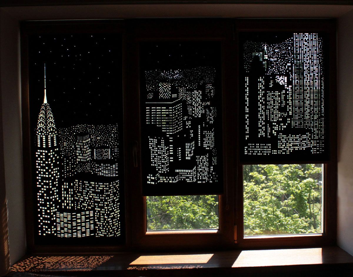 HoleRoll: Blackout Curtains With Holes That Create Incredible City Views