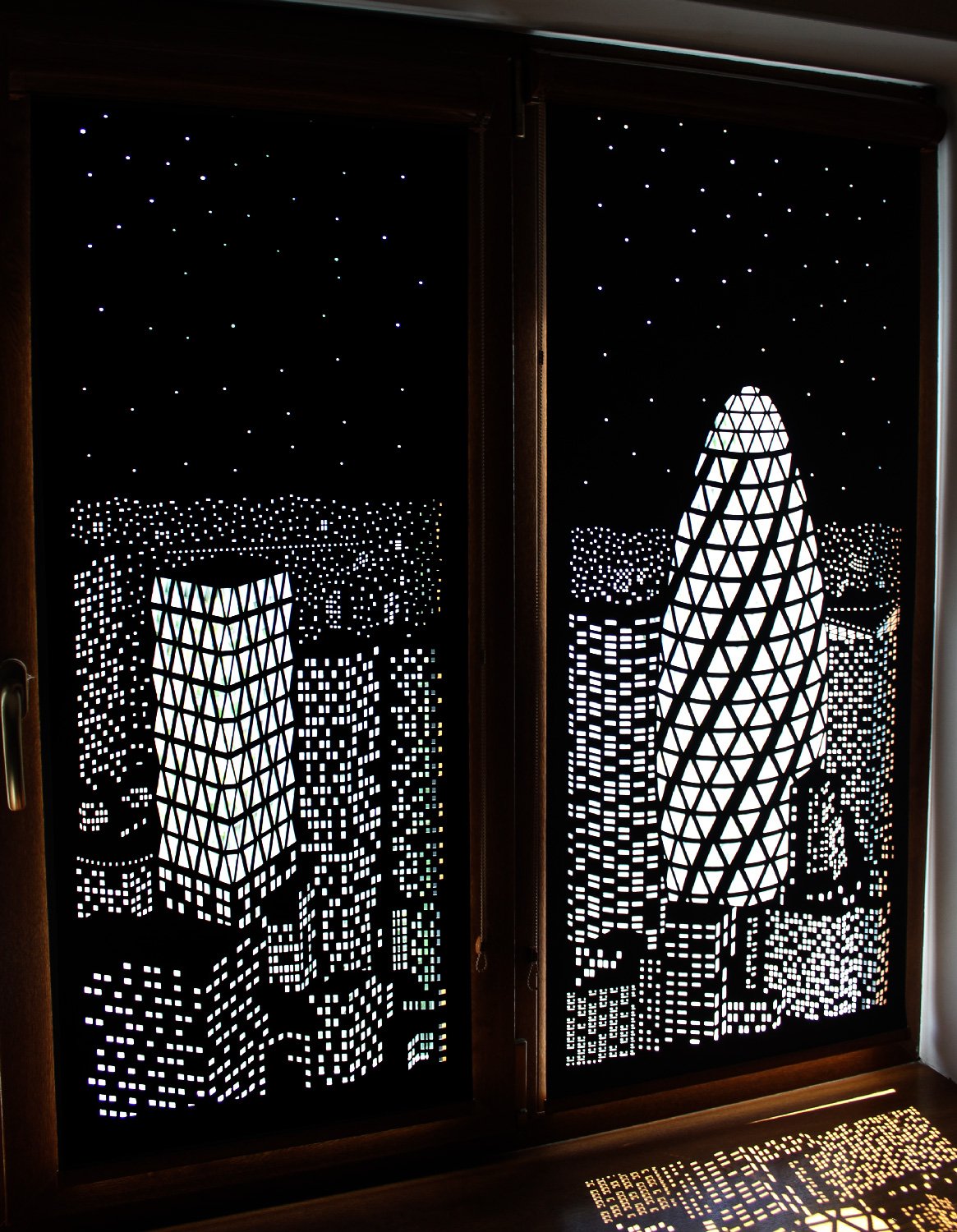 HoleRoll: Blackout Curtains With Holes That Create Incredible City Views
