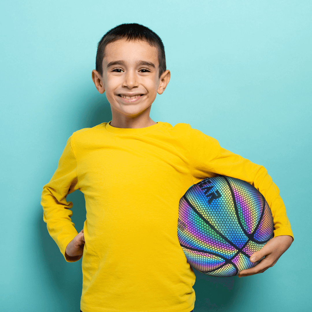 Holographic Glowing Basketball