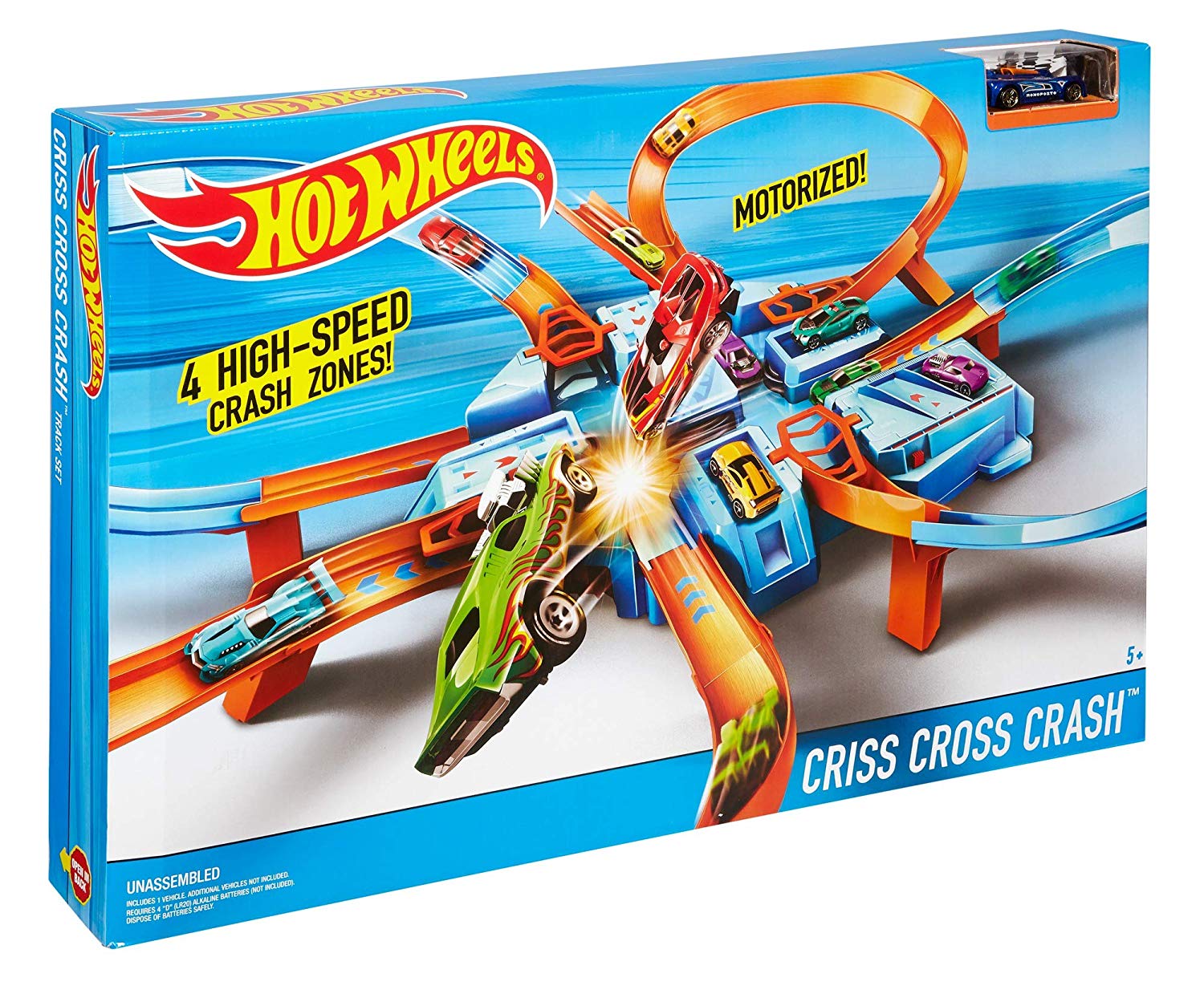 Hot Wheels Criss Cross Crash Track Set