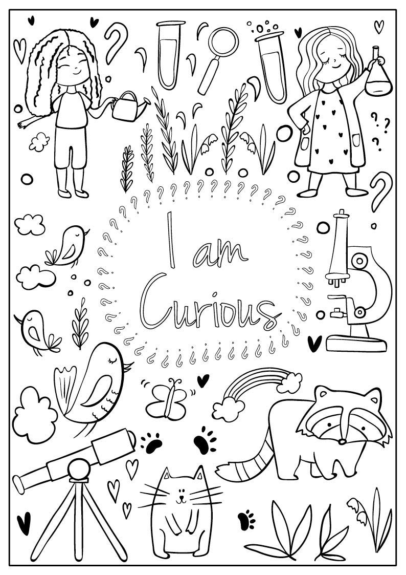 I Am Confident, Brave & Beautiful: A Coloring Book for Girls