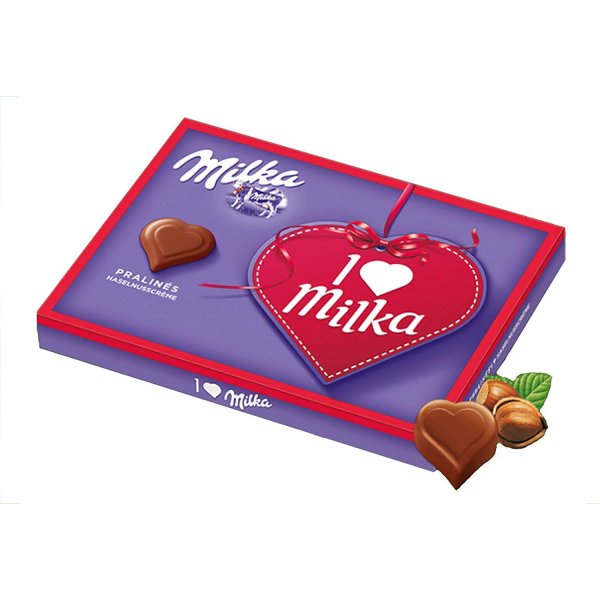 I Love Milka Hazelnut Cream Chocolate Pralinés Candy