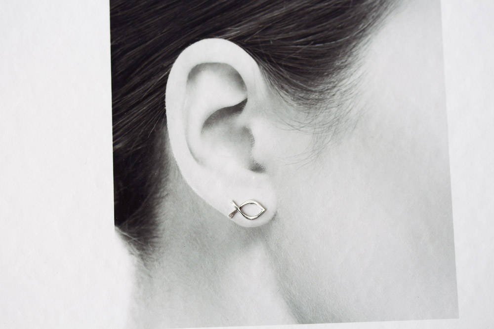 Ichthus Stud Earrings