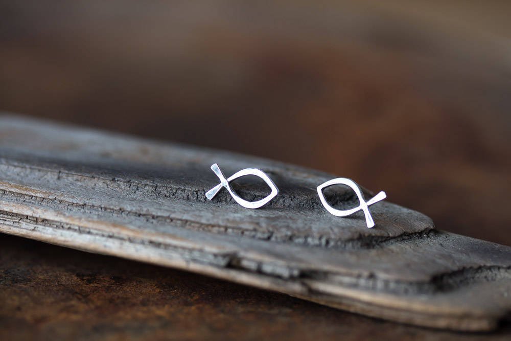 Ichthus Stud Earrings