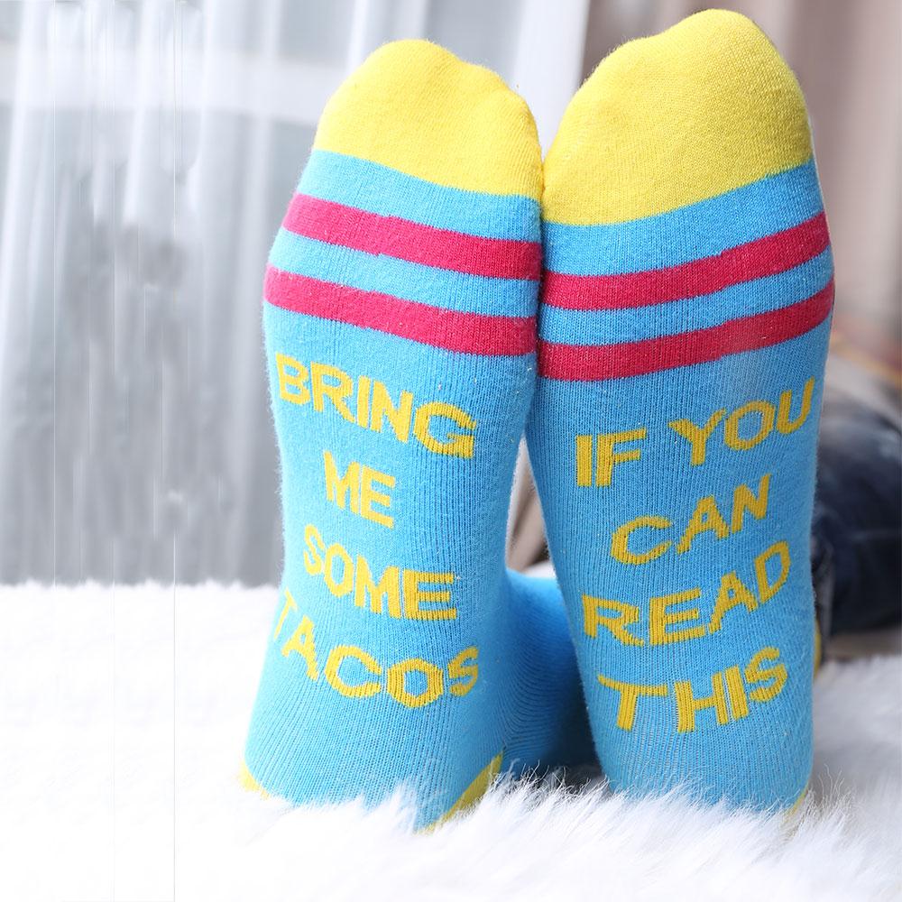 If You Can Read This Bring Me Tacos Socks