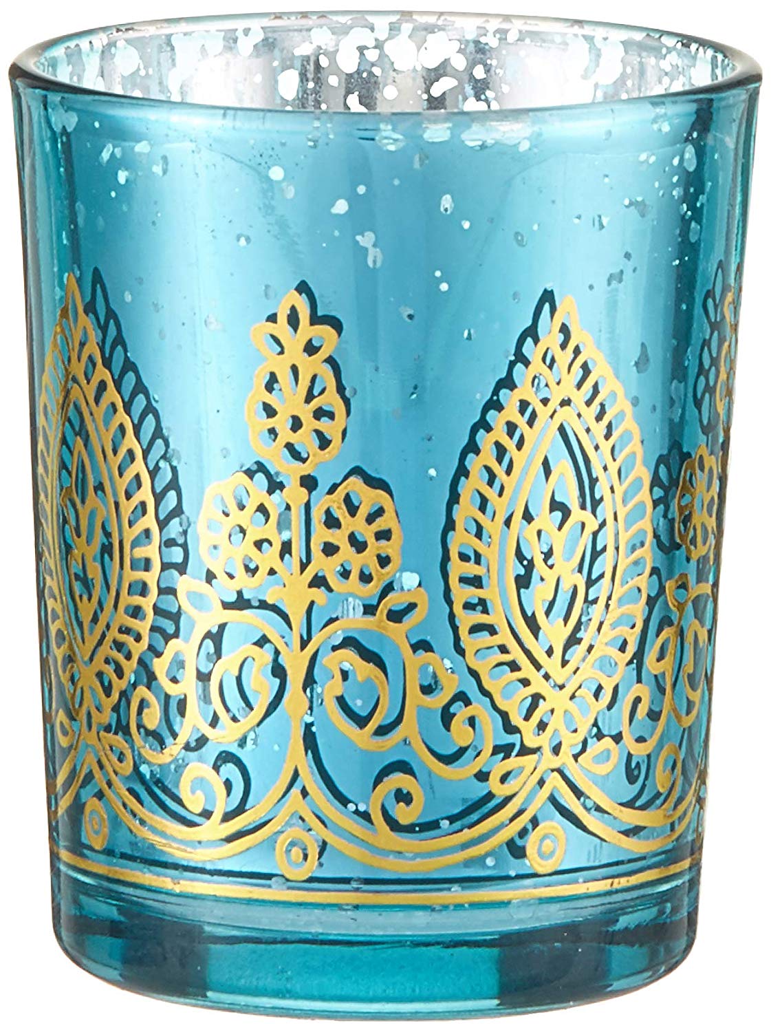 Indian Henna Glass Candle Holders