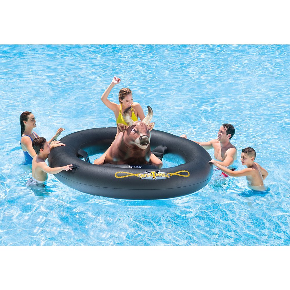 Inflatable Bull-Riding Pool Game