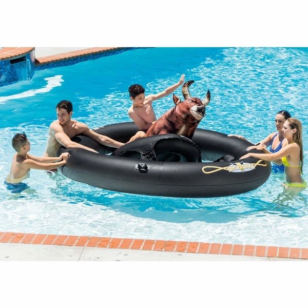 Inflatable Bull-Riding Pool Game