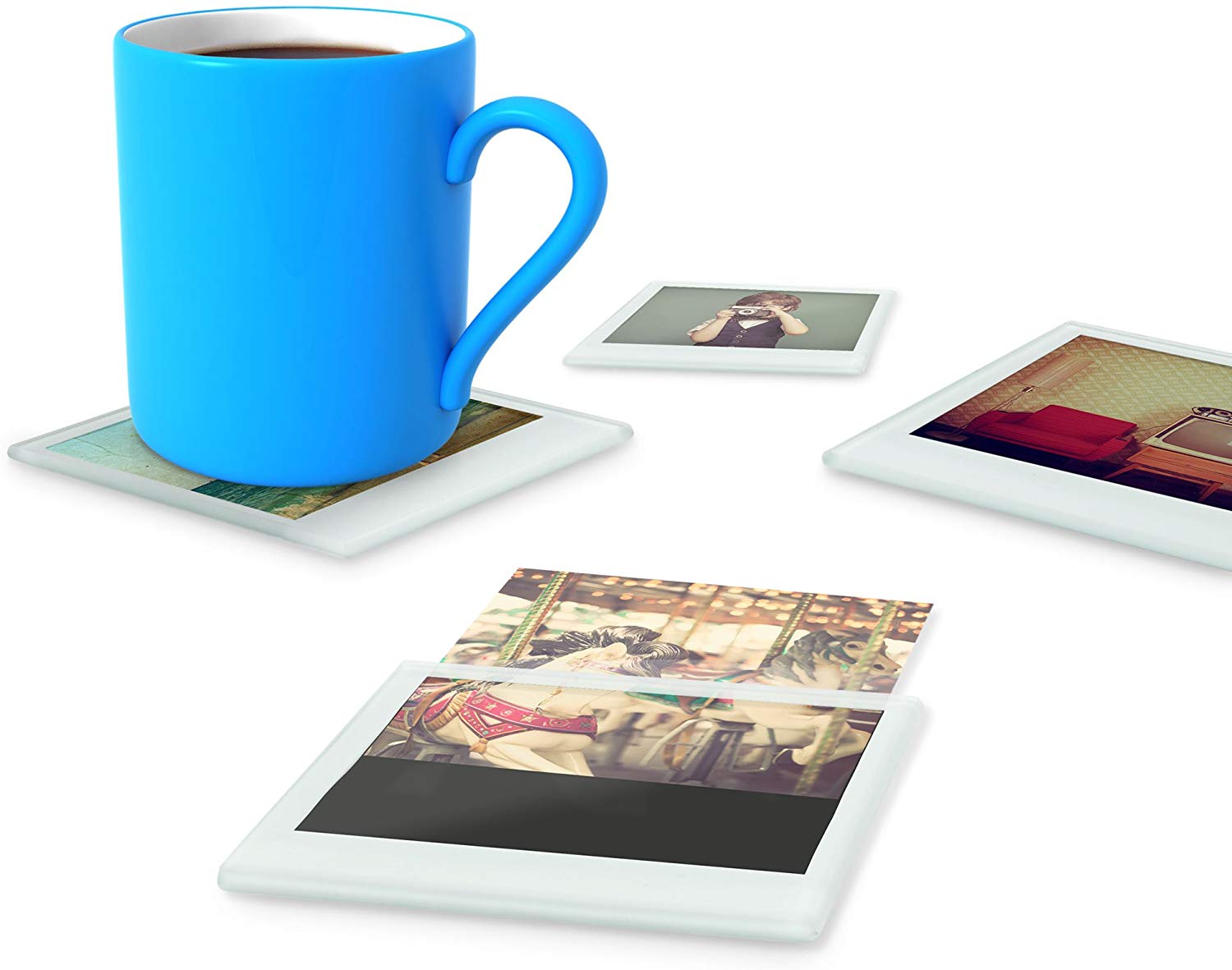 Instant Photo Coasters Set