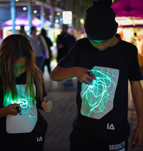 Interactive Drawing Glow In The Dark T-shirt