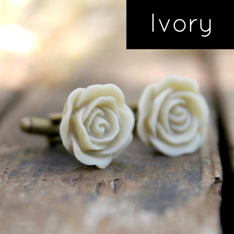 Ivory Rose Cufflinks