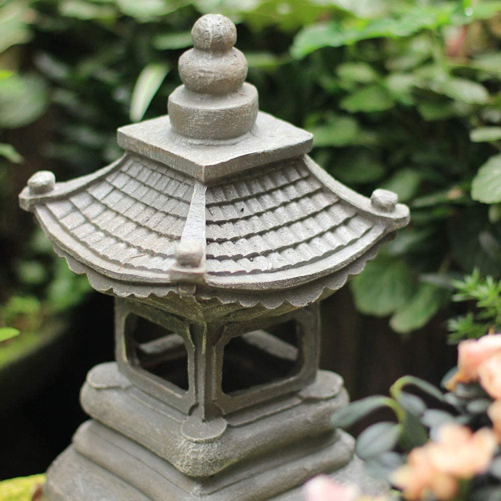 Japanese Style Pagoda Lantern Garden Statue Topix 4389