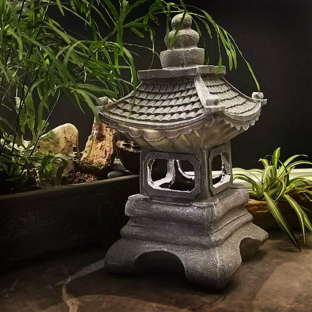 Japanese Style Pagoda Lantern Garden Statue