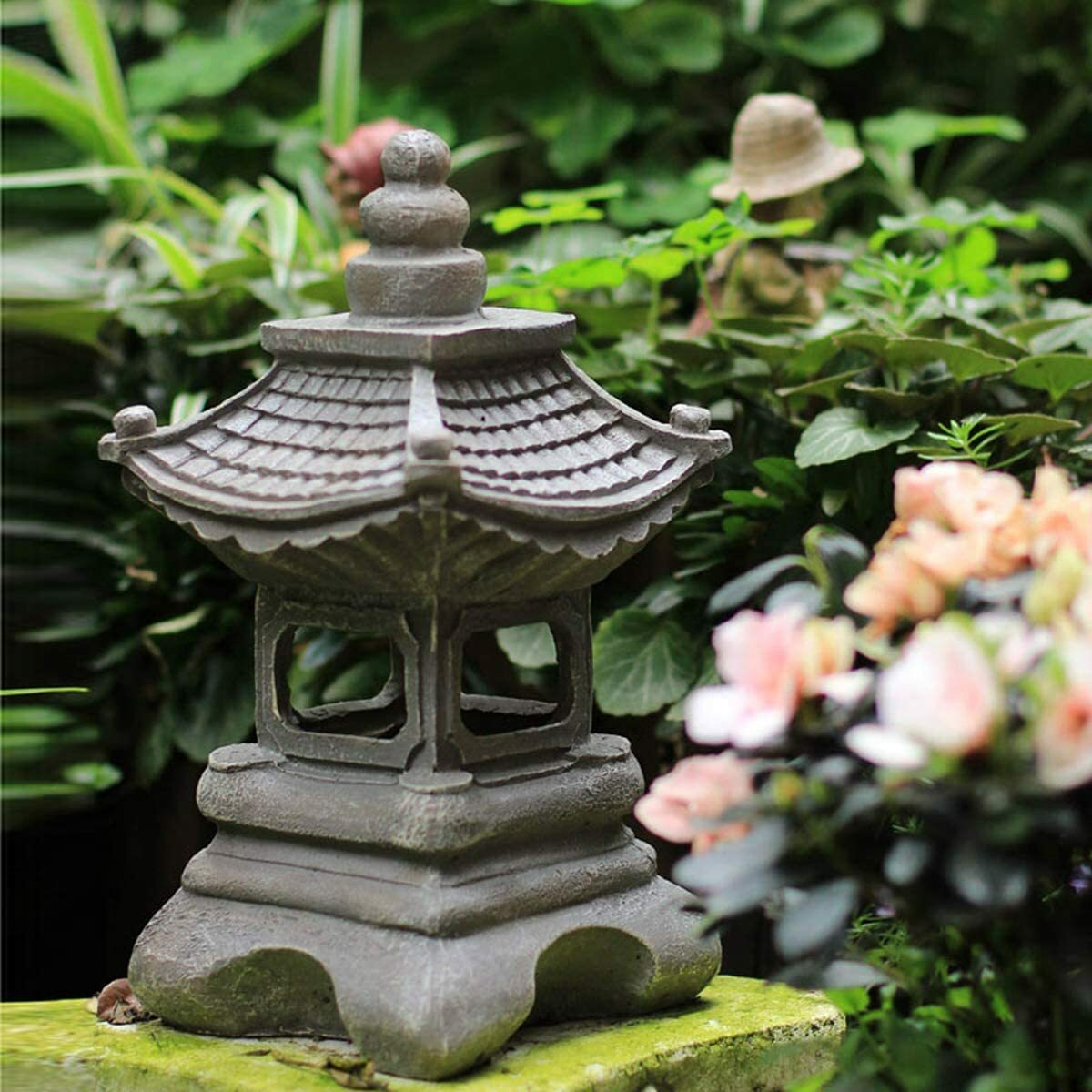 Japanese Style Pagoda Lantern Garden Statue