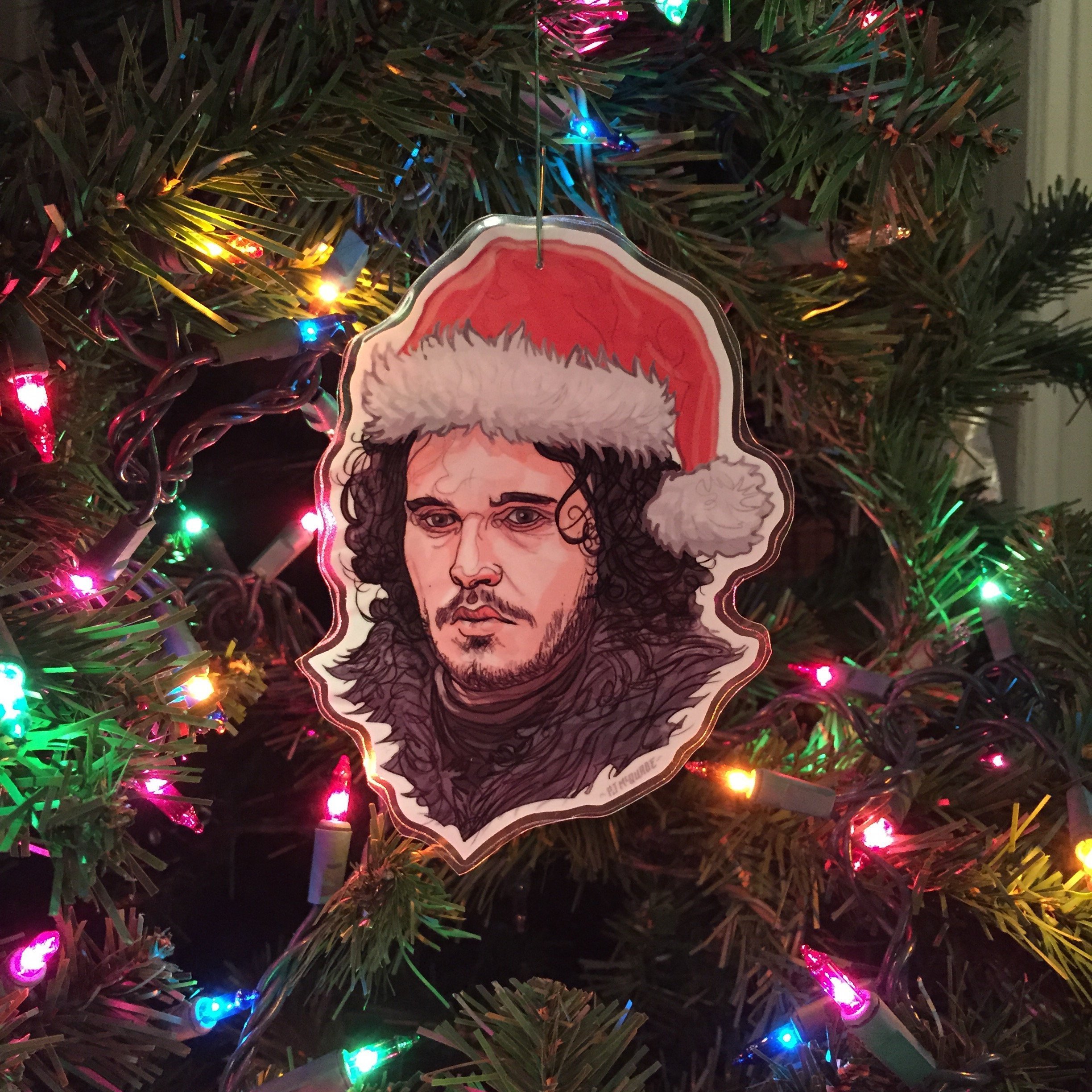 Jon Snow Christmas Ornament