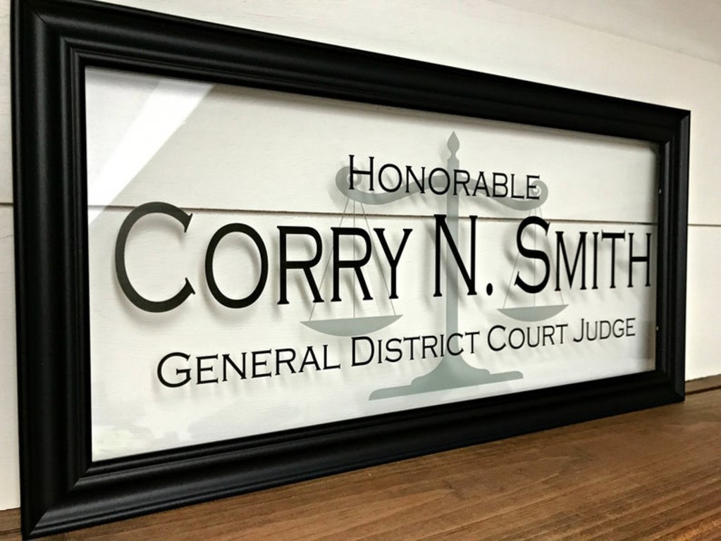 Judge Custom Business Sign