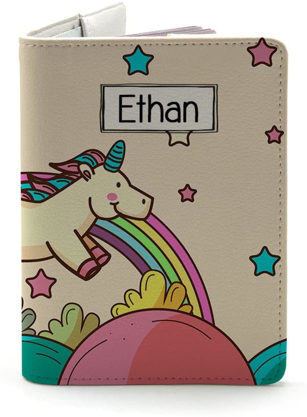  Kids Unicorn Personalized Passport Cover