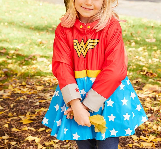 Kids Wonder Woman Rain Coat