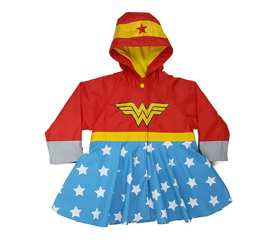 Kids Wonder Woman Rain Coat