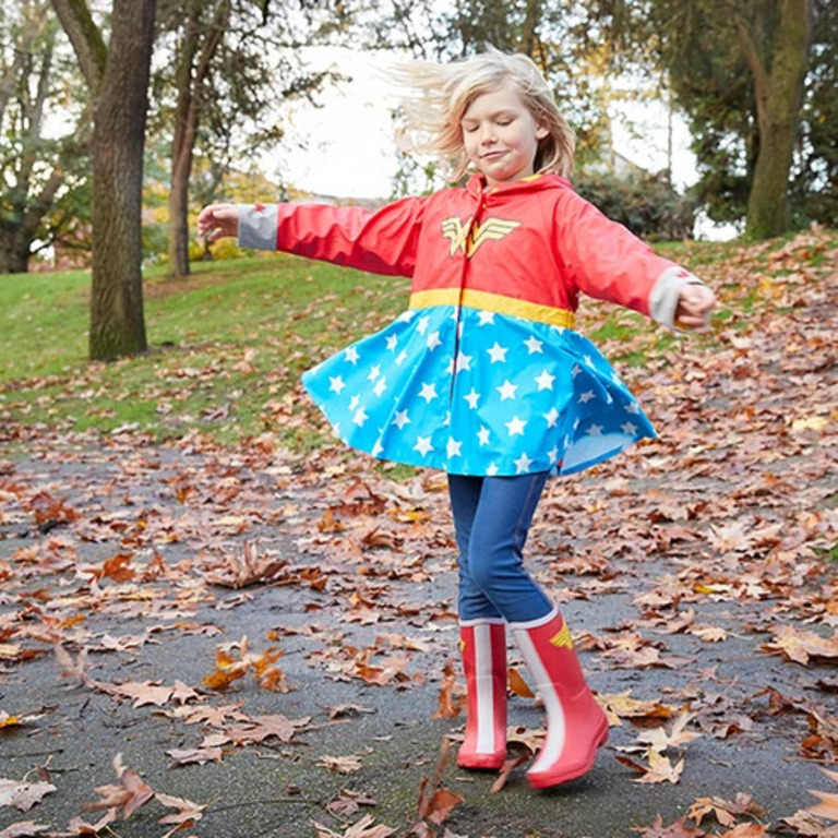 Kids Wonder Woman Rain Coat