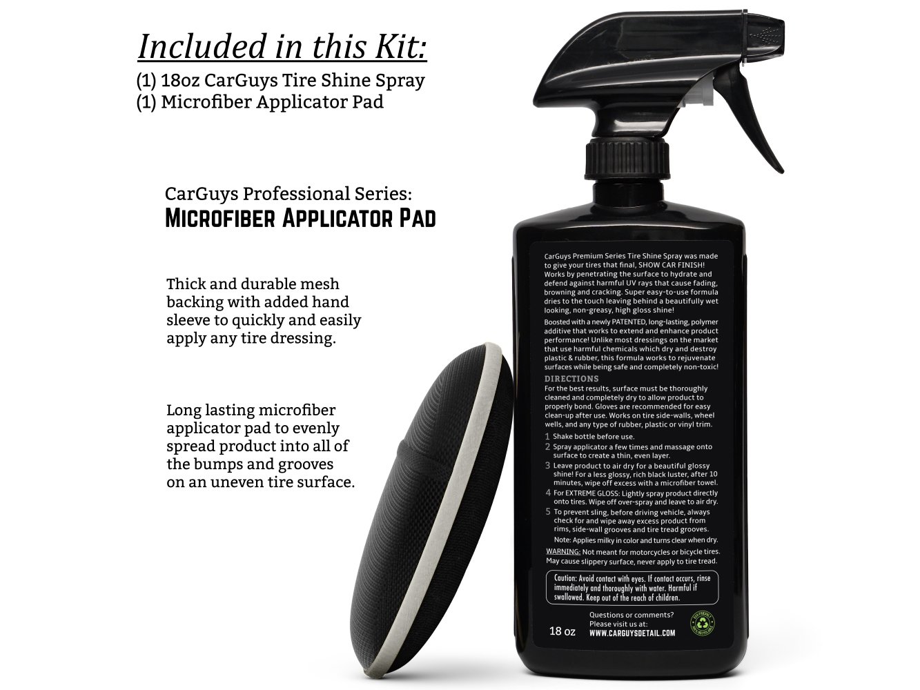 Kit for Car Tires After a Car Wash