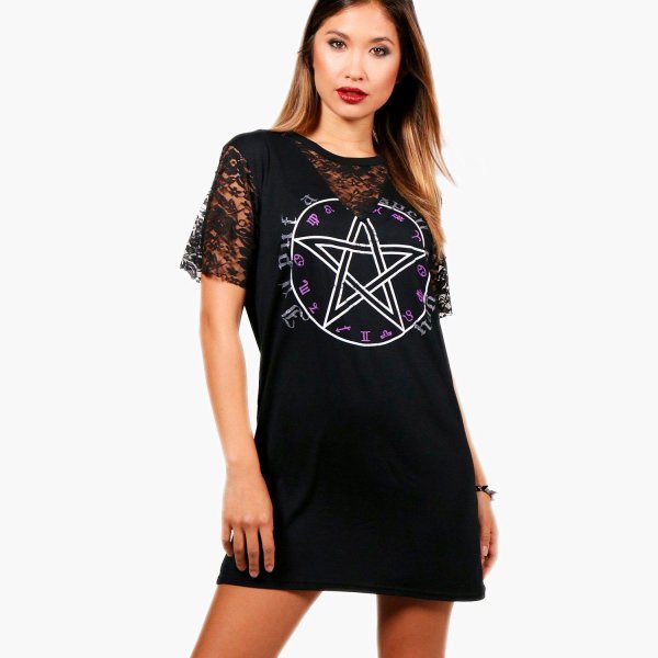 Lace  Pentagram Dress