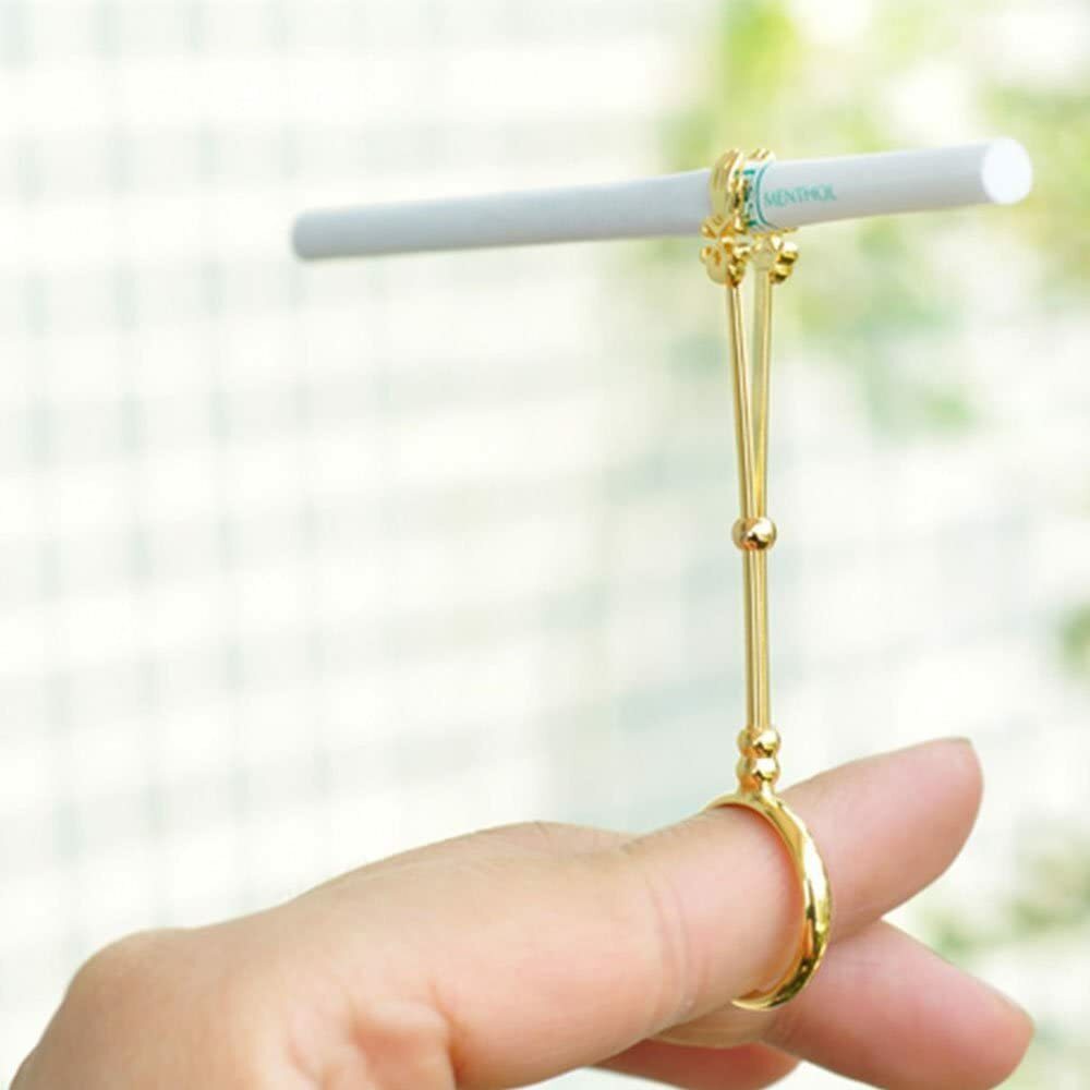 Lady Smoker Cigarette Holder Ring