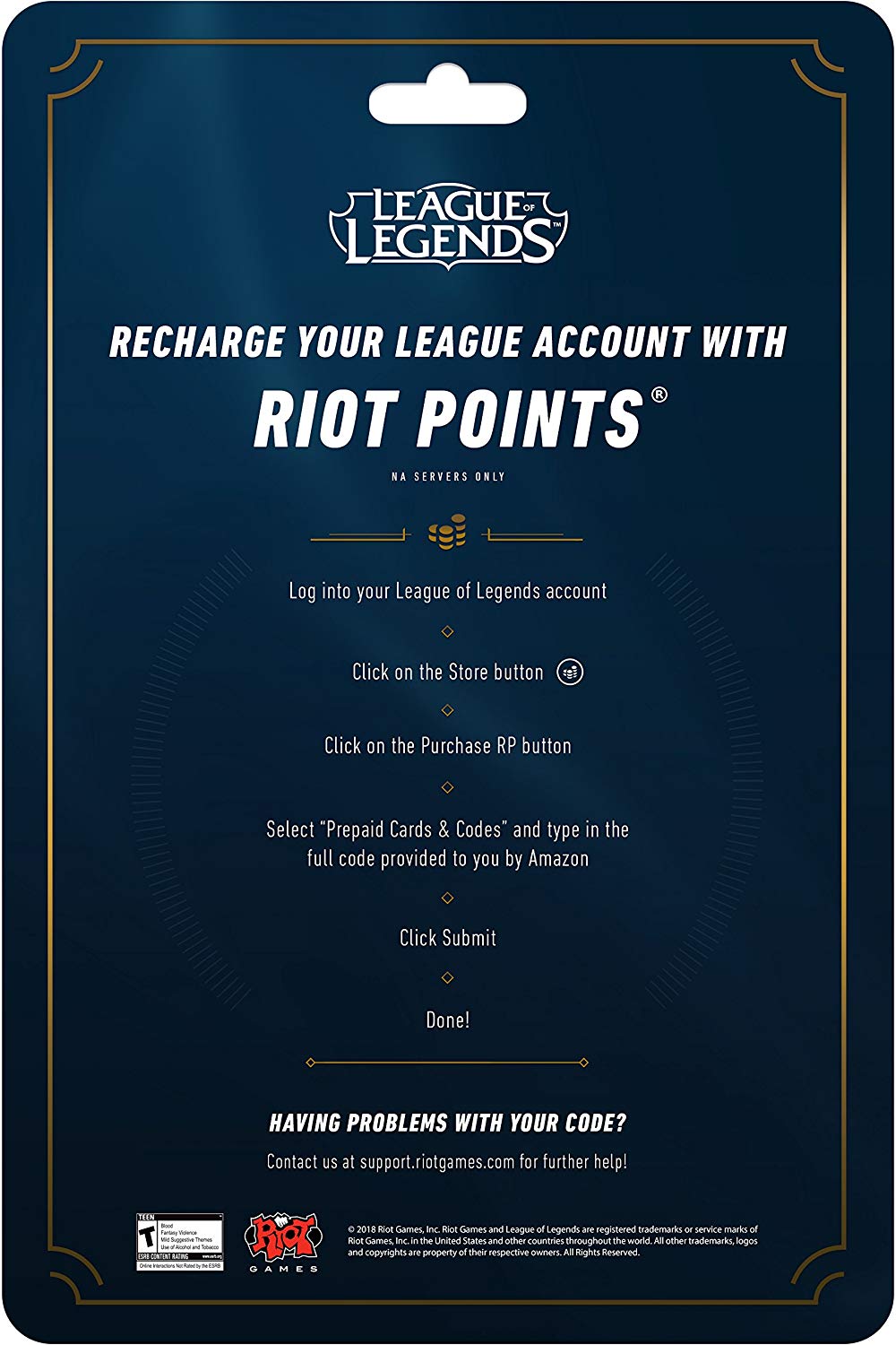 League of Legends Riot Points $25 Gift Card ? 3500 Riot Points