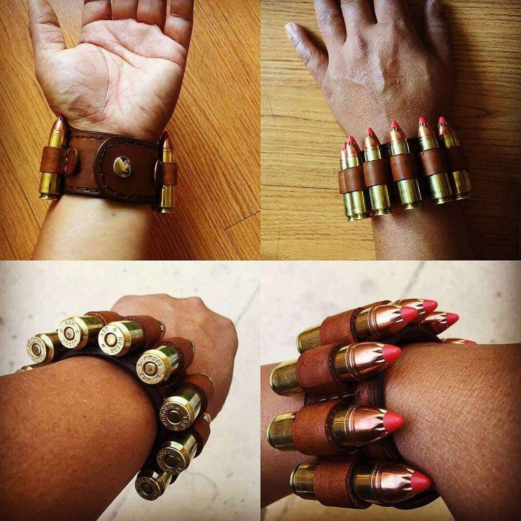 Leather Bullet Bracelet