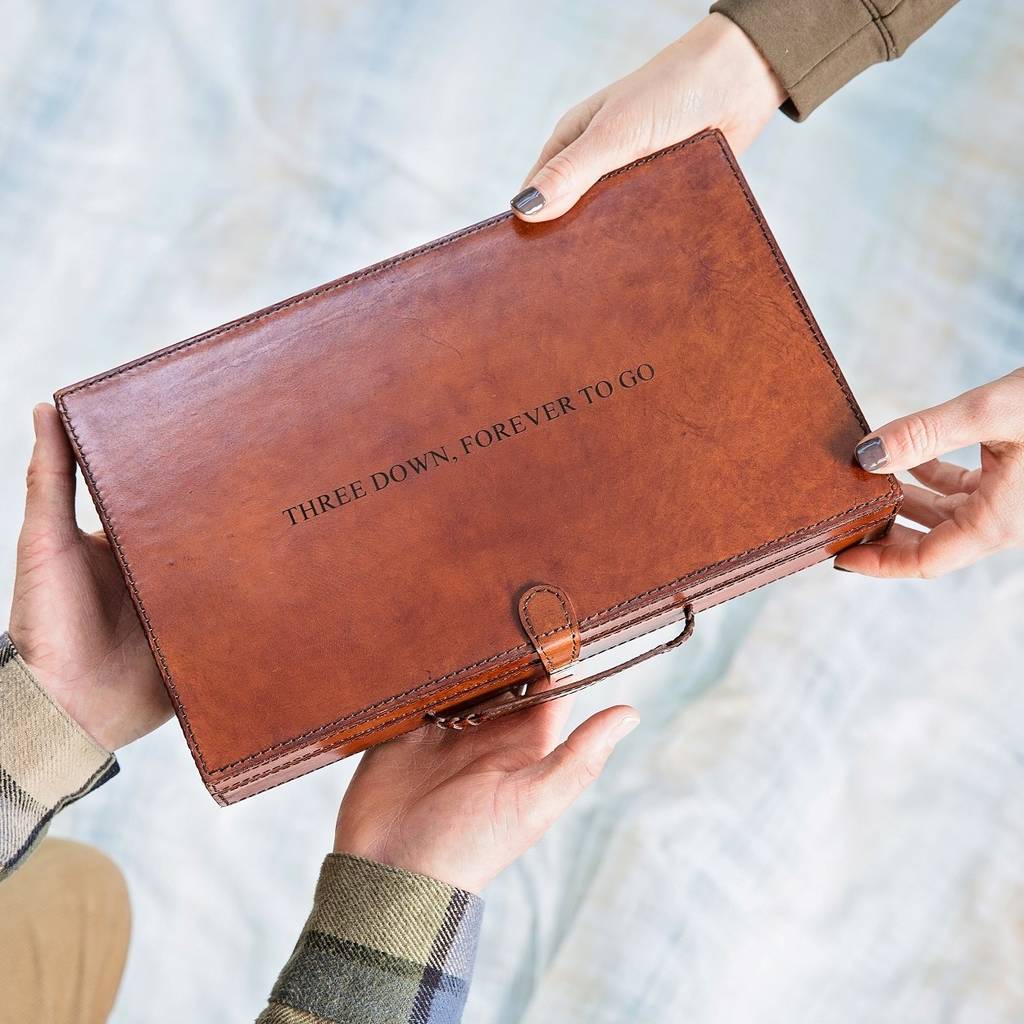 Leather Cufflinks Box