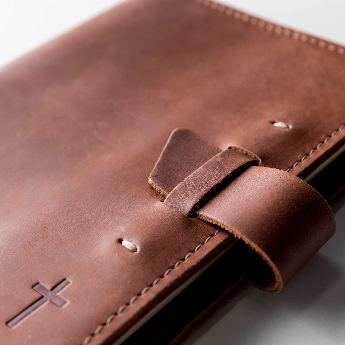 Leather Journal with Cross