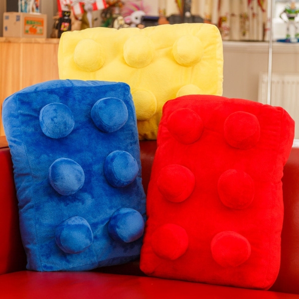 Lego Building Brick Cushion