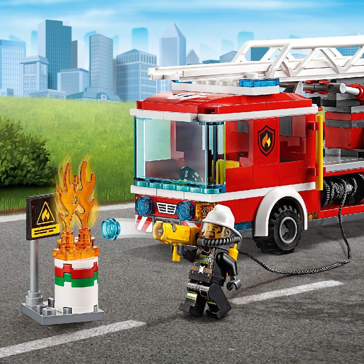 Lego City Fire Ladder Truck